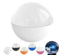 Aosrioylt Lumiorb Wifi Crystal Ball - 3D Video & Photo Memory Sphere, Immersive 2.7" Core Memory Orb Christmas Ornament, DIY Custom Uploadable Videos & Photos for Couples, Pets, Memories(White)