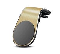 Aosrioylt Mobile Phone Navigation Magnetic Bracket, Universal L Type 360° Rotatable Car Phone Mount, Magnet Car Cellphone Holder, Air Vent Strong Magnet Phone Car Mount for Any Smartphone(Yellow)