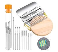 Aosrioylt Patchmaker 2.0 Kit, Knitpatch Patchmaker 2.0 Kit, Knit Patch Loom Kits, Small Darning Looms Weave Tool, Patch Maker Loom Weaving Tool Set, Can Be Mended Clothes Quickly & Easily(10 Needles)