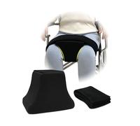 AOSSA Abduction Wedge Knee Separator Pillow for Hip Replacement Surgery Contoured Foam Orthopedic Knee Pillow with Strap Leg Separator Small Pillow Between Knees for Sleeping Sciatica Pain Relief