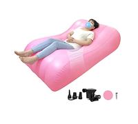 AOSSA BBL Bed After Surgery for Sleeping, Mattress with Hole, BBL Inflatable Chair for Butt, Brazilian Butt Lift Recovery Pillow Post Surgery, Blow Up Bed with Hole, Air Mattress Sofa Couch (Pink)