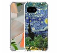AOSSXIN Van Gogh Paintings Artworks Collage,Trendy Cool Shockproof Soft TPU Bumper Case for Google Pixel 9a Clear
