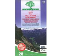 Aosta - Pila - Valle di Cogne - Gran Paradiso: 1:25000: 28 (wandelkaart)