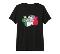 Aosta Valley Italy Retro Region Map Vintage Souvenir Premium T-Shirt