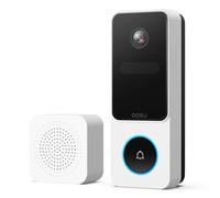 aosu 2K HD Wireless Video Doorbell Camera with Chime, Battery Powered, Wide Angle, 2-Way Talk, AI Human Detection, Local & Cloud Storage, 2.4GHz WiFi, Alexa Compatible, Senior-Friendly
