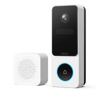 aosu 2K HD Wireless Video Doorbell Camera with Chime, Battery Powered, Wide Angle, 2-Way Talk, AI Human Detection, Local & Cloud Storage, 2.4GHz WiFi, Alexa Compatible, Senior-Friendly