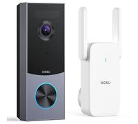 aosu 3K Video Doorbell Wireless, Human PIR Radar Detection 8G Local 5G Wifi