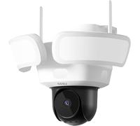 aosu Floodlight Security Camera Outdoor - 3K UHD Hard Wired Cam with Flood Light - 2600 Lumens, No Blind Spots with 3 Motion Sensors, 24/7 Recording, 2.4GHz WiFi, 360 PTZ, People Detection