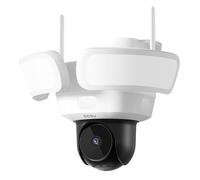 AOSU Floodlight Security Camera Outdoor - 3K UHD Hard Wired Cam with Flood Light - 2600 Lumens, No Blind Spots with 3 Motion Sensors, 24/7 Recording, 2.4GHz WiFi, 360 PTZ, People Detection