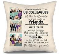 Aosumin Best Colleagues Gifts Chance Made Us Colleagues Cushion Cover Funny Going Leaving Away Farewell Gifts for Coworkers Women Men Birthday Thank You Gift