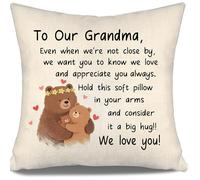 Aosumin Grandma Cushion Covers Ideas from Grandchildren Grandma Even When We're Not Close By We Want You To Know We Love And Appreciate You Always Birthday Gift (our grandma)