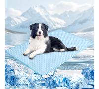 AOSUYOU Upgraded Dog Cooling Mat Breathable Self Cool Pad Non-Slip Washable Cooling Mat for Dogs Cats Indoor Outdoor Pets