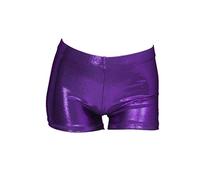 Aosva Little Big Girls' Sparkle Dance Tumbling Athletic Gymnastics Short 2-14Years, Purple, 2-3 Years