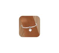 Aosyoisk Initial Letter Bracelet for Women and Girls.Silver Bracelet Gifts Adjustable A-Z Charm Bracelets Jewellery