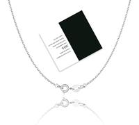 Aosyoisk S925 Silver Necklace Dainty Italian 1.1 mm Cable Chain Necklace, 40 cm, 45 cm, 50 cm Lengths for Women (40 cm)