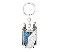 AOT Wings of Freedom Charm Keychain - Shingeki No Kyojin Chain - Anime Gifts for Men Women and Fans, Wings of Freedom Keychain, One size