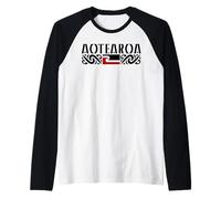 Aotearoa Maori Flag Raglan Baseball Tee