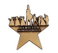 AOTEMAN Broadway Hamilton- an American Musical Enamel Pin Brooch Star Logo Badge Musicals Fans Art Decor Yellow