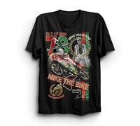 aoteman Mike Hailwood Tt 40Th Anniversary T Shirt. 18Iom-463_BlackXXL011 Black