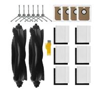 aoteng Replacement Accessories Kit for eufy L60 L50 L60 SES L50 SES Robot Vacuum Cleaner 18 Packs 2 Main Brush, 6 Filters, 6 Side Brushes, 4 Dust Bags