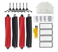 aoteng Replacement Accessories Kit for roborock q8 max+ q5 pro q8 max q5 pro+ Robot Vacuum Cleaner 22 Packs 2 sets of Main Brushes, 4 Filters, 6 Side Brushes, 4 Mop Cloths, 4 Dust Bags