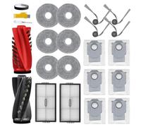 aoteng Saros 10R Accessories for roborock Saros 10R / G20S Ultra Robot Vacuum Cleaner Replacement Parts 20 Packs 1 Main Brush, 2 Filters, 4 Side Brushes, 6 Mop Cloths, 6 Bags, 1 Bumper Stripe