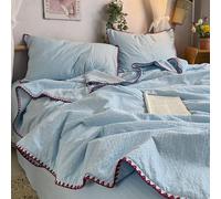 AoTengMY Cooling Comforter for Hot Sleepers - Summer Soft Lightweight Cold Blanket, Machine Washable Breathable Puff Gauze Thin Comforter for Night Sweats Air Conditioner Room (#7,200x230cm)