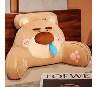 AoTengMY Cute Animal Lumbar Support Cushion for Bed Sofa - Cartoon Reading Backrest Cushion, Soft Plush Bed Rest Pillow with Detachable Neck Pillows for Relaxing Watching TV Gaming (#2,70x50x25cm)