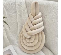 AoTengMY Velvet Decorative Knot Pillow for Home Chair Sofa - Soft Plush Harp Shaped Knotted Throw Pillow, PP Cotton Filling Aesthetic Pillows Cushion for Sofa Bedroom Office Gift (#6)