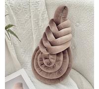 AoTengMY Velvet Decorative Knot Pillow for Home Chair Sofa - Soft Plush Harp Shaped Knotted Throw Pillow, PP Cotton Filling Aesthetic Pillows Cushion for Sofa Bedroom Office Gift (#3)