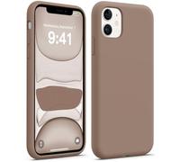 AOTESIER Compatible with iPhone 11 Case, [Food Grade Silicone] Full Body Drop Shockproof Protection with Soft Anti-Scratch Lining Phone Cases for iPhone 11 6.1 inch, Tan