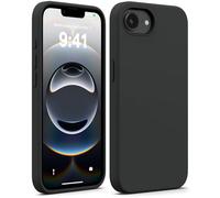 AOTESIER for iPhone 17e Case & iPhone 16e Case, Food Grade Silicone, Shockproof Military-Grade Protection Phone Case with Anti-Scratch Microfiber Lining Inside, Black