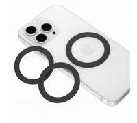 Aothey Universal Metal Ring Sticker for Phone Case, Magnetic Ring for Magnetic Charger/Mount/Phone Holder Conversion Accessories, Soft-Touch Scratch-Free, Gentle on Devices (3 Black)