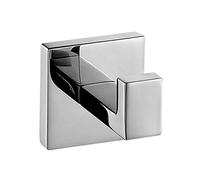 Aothpher 304 Stainless Steel Chrome Finished Towel Hook，Modern Chrome Towel Robe Luxury Square Bathroom Accessory