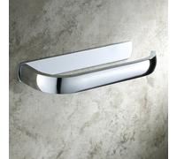 Aothpher Modern Toilet Roll Paper Holder Wall Mounted Bathroom Tissue Rack, Brass, Chrome Finish (brass)