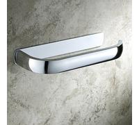 Aothpher Modern Toilet Roll Paper Holder Wall Mounted Bathroom Tissue Rack, Brass, Chrome Finish (brass)