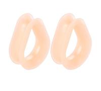 Aotiwe 1 Pair Ear Stretching Kit Silicone 11/16 Inch, Tunnels Gauges Flesh 18mm Fashion Style with Teardrop Shape