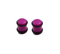 Aotiwe 1 Pair Gauges for Ears Tunnels 4G, Ear Gauges Purple 5mm Solid Cylinder with String Acrylic