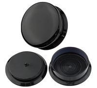 Aotiwe 1 Pair Gauges for Men Black 5/8 Inch, Ear Stretching Kit Set 16mm Round Acrylic Body Piercing Jewelry