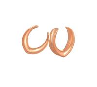 Aotiwe 2 pcs 5/8 Plug Earrings, Gauges Tunnels Rose Gold 16mm V Shape Stainless Steel Body Piercing Jewelry