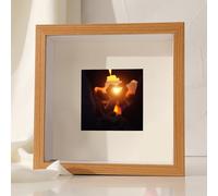 Aotiwe 5x7 Picture Frame Collage, Photo Collage Frame Wood Color for Tabletop Display Glass