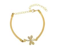Aotiwe Anklet Chain, Boho Anklet Gold Dragonfly with Cubic Zirconia Birthday Gifts for Women