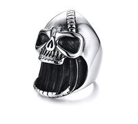 Aotiwe Band Rings for Men, Small Gift for Men Skull Bottle Opener Steel Size R 1/2 for Anniversary Birth