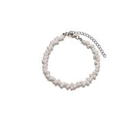 Aotiwe Beach Anklets for Women, Anklets Dainty Macadam Shape White Alloy 22+7cm Body Jewelry Chain