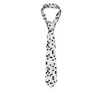 Aotmany Men'S Tie Suit Neck Tie Formal Business Party Necktie Word Search Puzzle Crossword