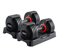 AOTOB 25 lbs (Pair) Adjustable Dumbbell Set, Dumbbells Adjusted Weight with Anti-Slip Fast Adjust Turning Handle, Dumbbel Sets Adjusting for Men and Women for Home Gym Exercise