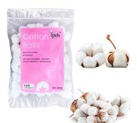 Aotone Hydrophilic, White Cotton Balls, Makeup Remover Pads, Cotton Pads for Makeup, Degreasing Cotton for Home Use in the Beauty Salon (100 Pieces)
