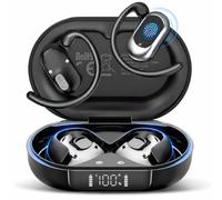 AOTONOK Open Ear Headphones, IPX7 Waterproof Wireless Bluetooth 5.4 Earbuds | Open Ear Earbuds with Adjustable Ear Hooks, Ultra-Comfort, 36H Powerful Sound, ENC Mics, Clear Calls, for Gym Workout Running
