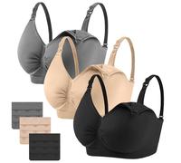 AoToZan 3 Pack Nursing Bras for Women Breastfeeding, Maternity, Pregnancy