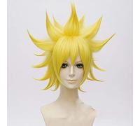 Aotu World God Godrose Rose Golden Short Cosplay Wig Heat Resistant Synthetic Hair Halloween Party Costume Wigs